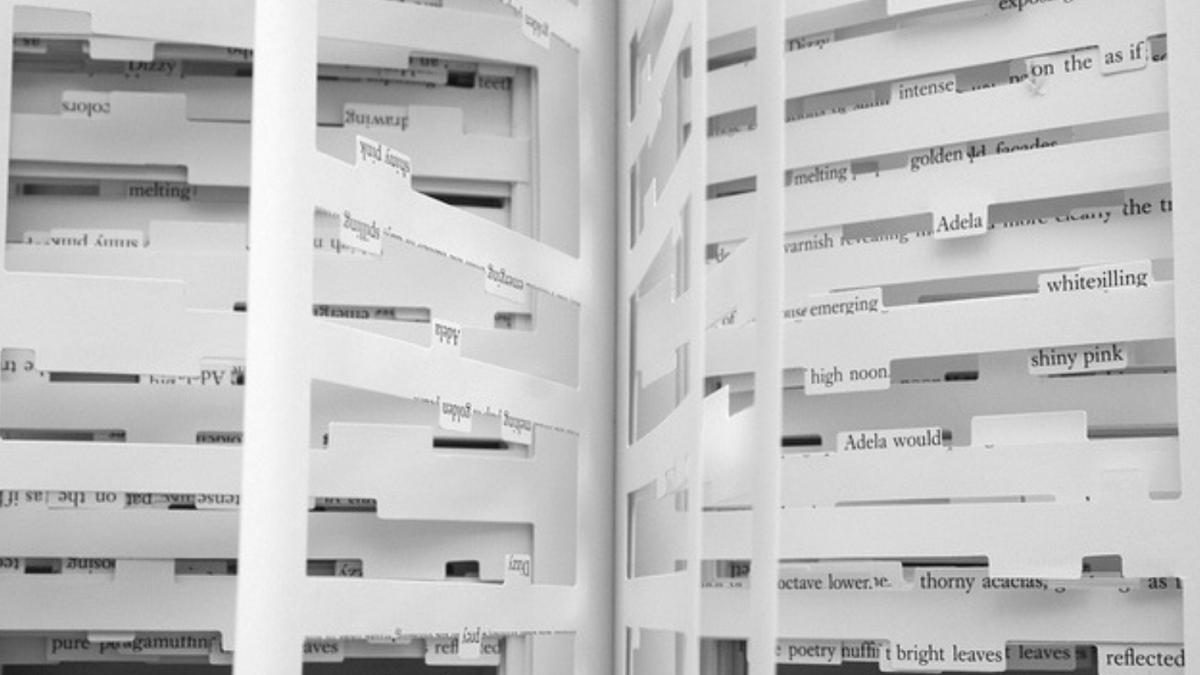 Tree of Codes book with die-cut, sculptural pages
