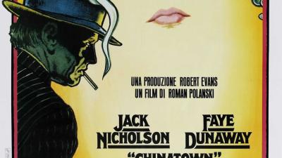 Movie poster for Chinatown (1974), starring Jack Nicholson and Faye Dunaway