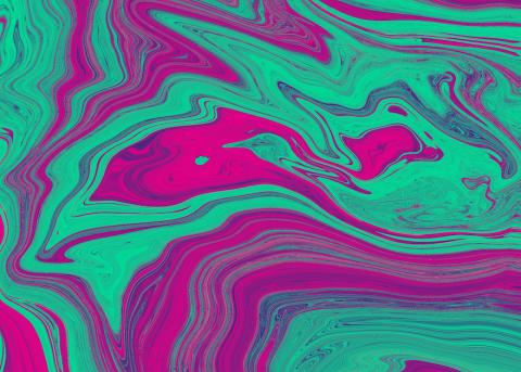 psychedelic swirl pattern with pink and green colors 